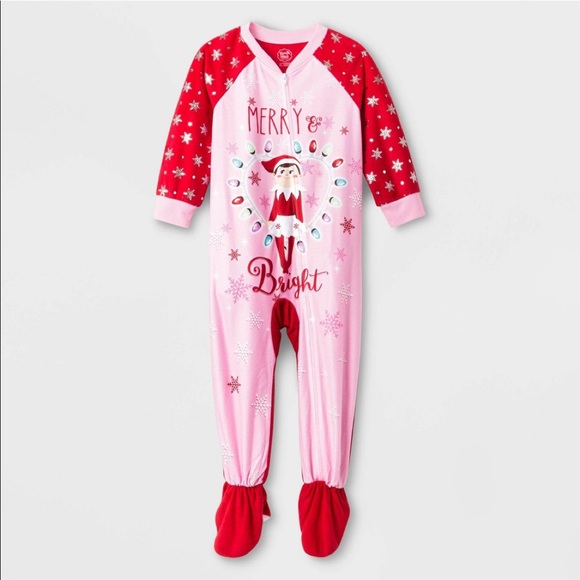 NWT Elf On The Shelf Cotton Sleep Christmas Pajamas Set Size 4 Boy or Girl Cute!